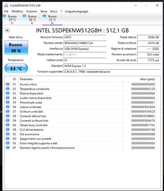SSD M.2 INTEL NVMe PCIe 4.0 512GB