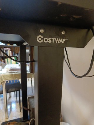 Mesa escritorio elevable Costway negra con Memory