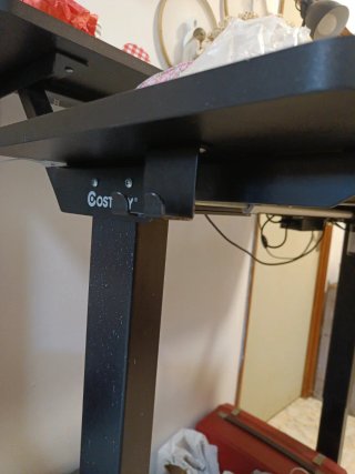 Mesa escritorio elevable Costway negra con Memory