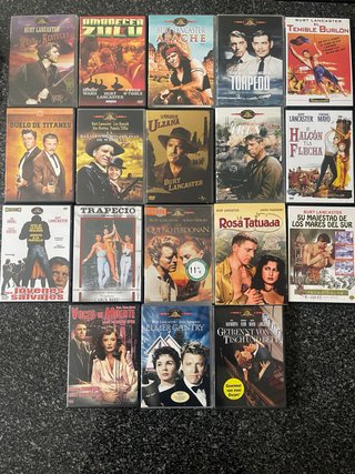 Lote 18 DVDs Burt Lancaster.(N37)