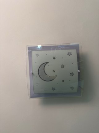 Set de lamparas (techo- mesita) luna y estrellas