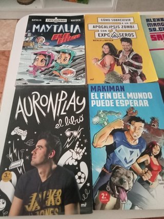 libros youtubers The Grefg Auronplay Makiman....
