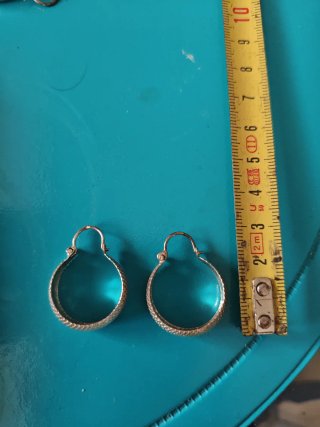 Aros de Plata tamaño mediano.