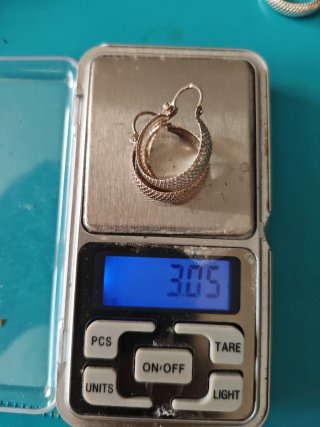 Aros de Plata tamaño mediano.