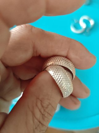 Aros de Plata tamaño mediano.