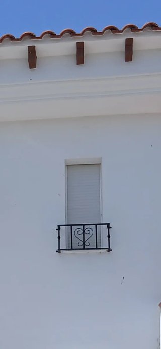Barandilla de hierro para ventanas