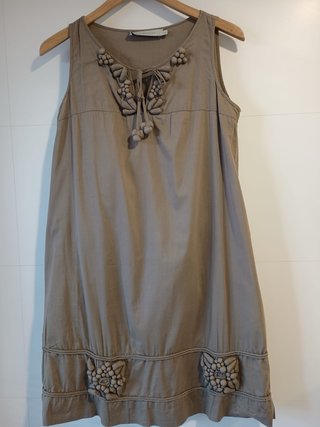 Vestido Cold Alaska Talla L Beige
