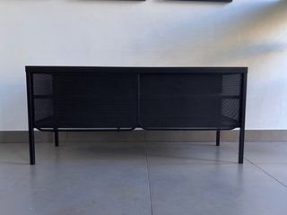 Mueble TV Ikea Nittorp Negro Estilo Industrial