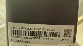 MSI RTX 3050 Aero ITX 8GB GDDR6