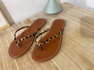 Sandalias planas leopardo