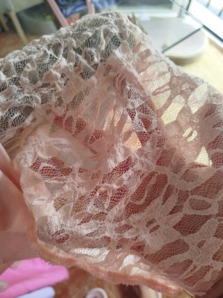 Vestido Zara rosa volantes talla L