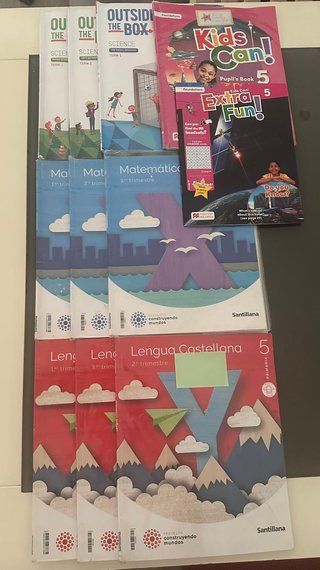 Lote de libros de 5o primaria Santillana