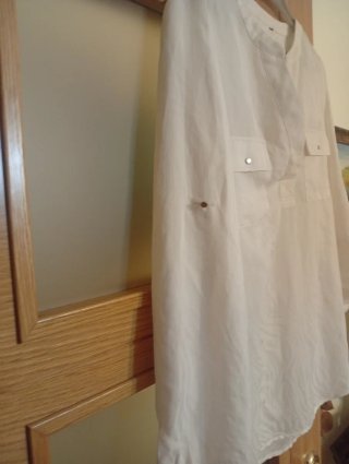 Camisa blanca manga larga talla 42
