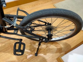 Bicicleta plegable B-Twin negra adulto