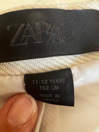 Traje Zara niño crudo 12 años + polo