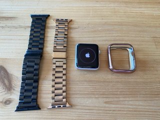 Apple Watch Negro y Rose Gold