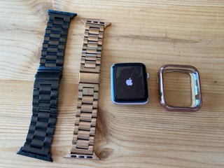 Apple Watch Negro y Rose Gold