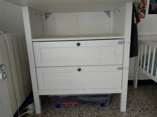 Cambiador Bebé Sundvik Ikea Blanco