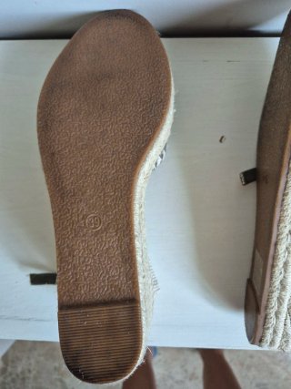 Alpargatas cuña esparto talla 39