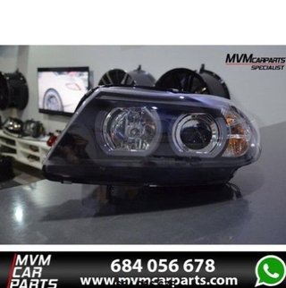 Faros Xenon Angel eyes Led para BMW Serie 3 E90 E9