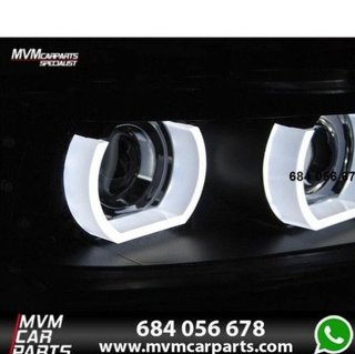Faros Xenon Angel eyes Led para BMW Serie 3 E90 E9