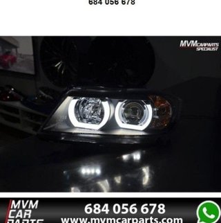 Faros Xenon Angel eyes Led para BMW Serie 3 E90 E9