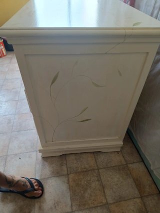 Dormitorio pino macizo pintado blanco