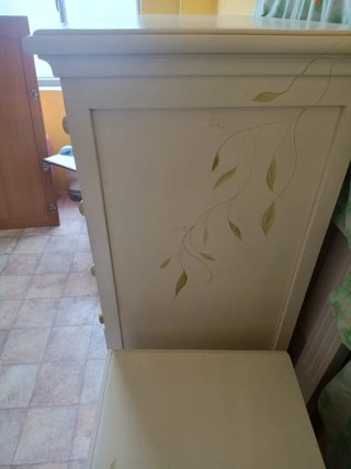 Dormitorio pino macizo pintado blanco
