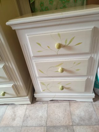 Dormitorio pino macizo pintado blanco