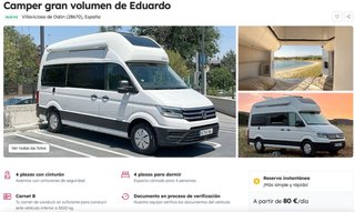 SE ALQUILA FURGONETA CAMPER POR DIAS