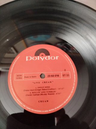 Vinilo Live Cream - Polydor 23 83 016