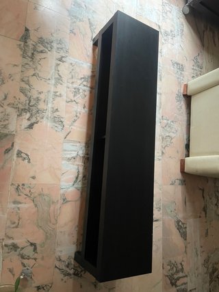 Mueble bajo alargado negro/marron