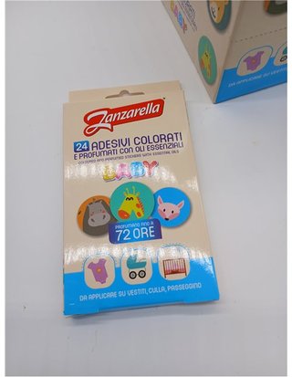 Repelente de mosquitos - 12 x 24 pegatinas difusoras de mosquitos para bebés - con repelente de mosquitos a base de aceites esenci