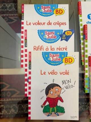 Lote 12 libros aprender a leer en francés.