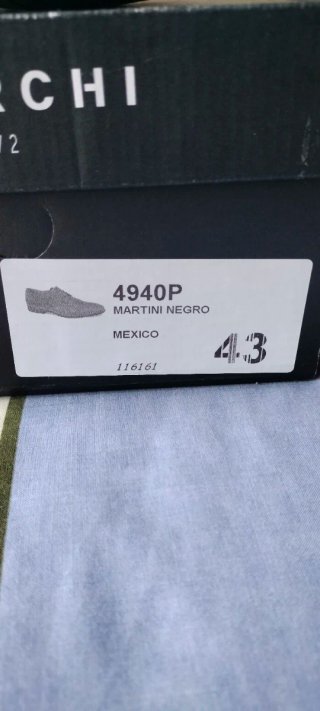 Zapatos de vestir BARCCHI hombre negro talla 43