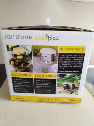 Olla Cocifacil Plata y Blanca