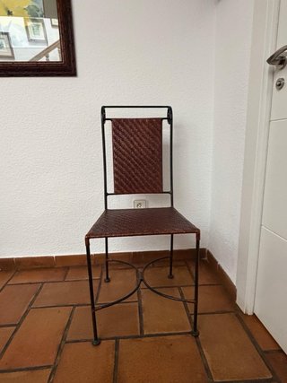 Sillas de hierro y madera (6 unidades)