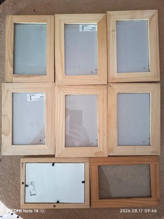 8 Marcos de fotos de madera Ikea 10x15