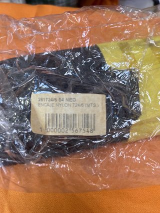 Encaje negro para manualidades