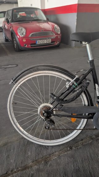 Bicicleta Mujer BTWIN Negra