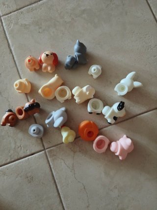 Lote 10 animales Juguete Estimulación Temprana