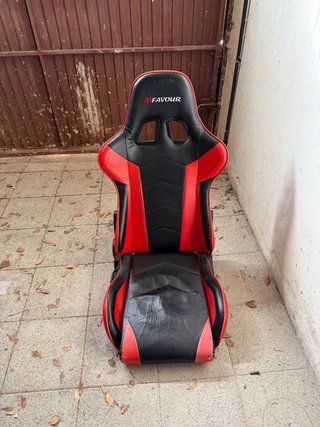 Silla Gaming MFavour Reclinable Roja y Negra