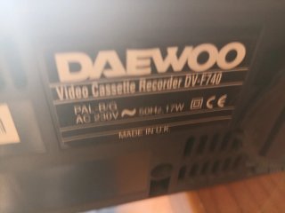 Reproductor VHS Daewoo