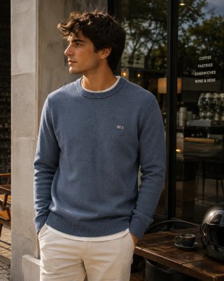 Jersey Tommy Hilfiger Azul Talla M