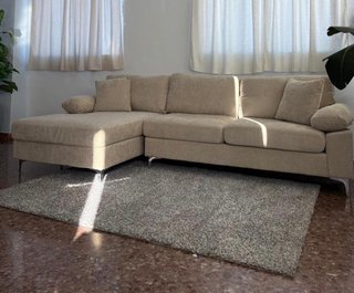 Sofá Kave chaise longue beige