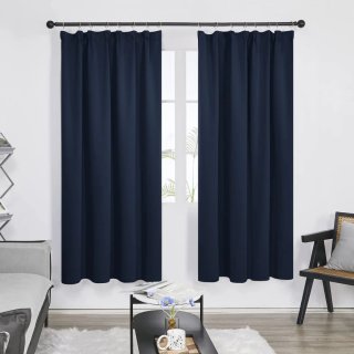 Cortinas Opacas Deconovo Térmicas Azul 135 x 160