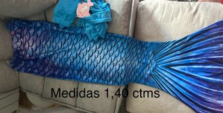 Cola de Sirena Niñas 1,40 ctms Cola+ Aleta+ Bikini