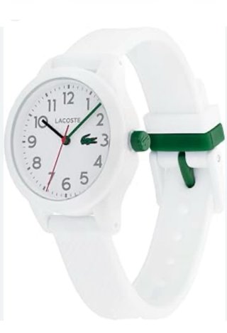Reloj Lacoste Blanco con Detalles Verdes