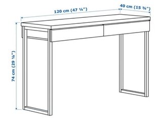 Escritorio IKEA Bestå Burs Blanco Brillante