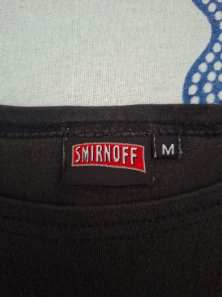 Camiseta Smirnoff Talla M Negra